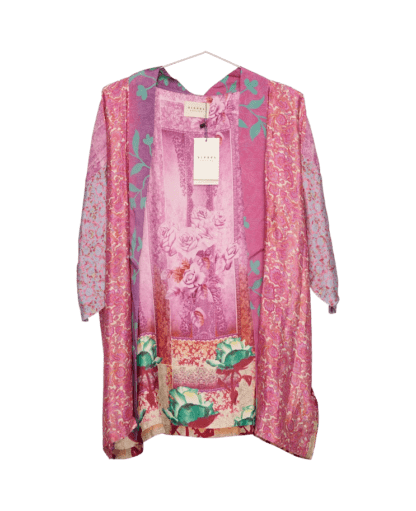 Lotus Short Kimono i silke fra Sissel Edelbo | 87 - Bilde 3