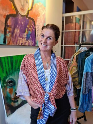 Lotus Short Kimono i silke fra Sissel Edelbo | 80