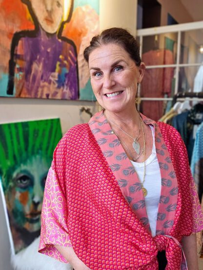 Lotus Short Kimono i silke fra Sissel Edelbo | 85