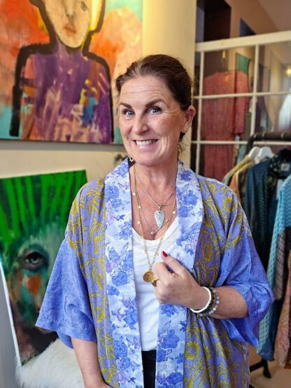 Lotus Short Kimono i silke fra Sissel Edelbo | 86