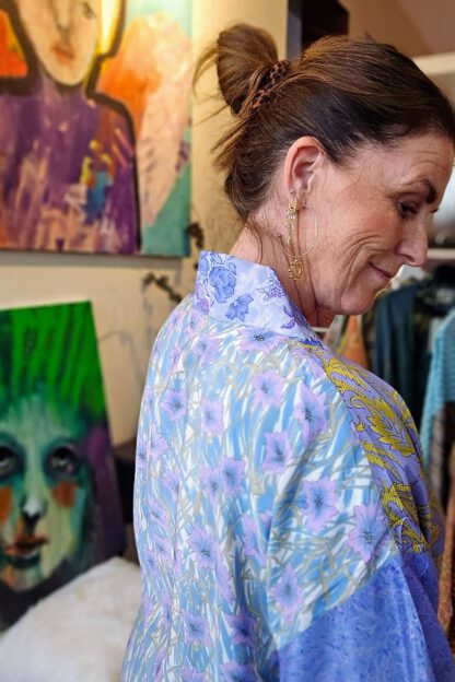 Lotus Short Kimono i silke fra Sissel Edelbo | 86 - Bilde 3