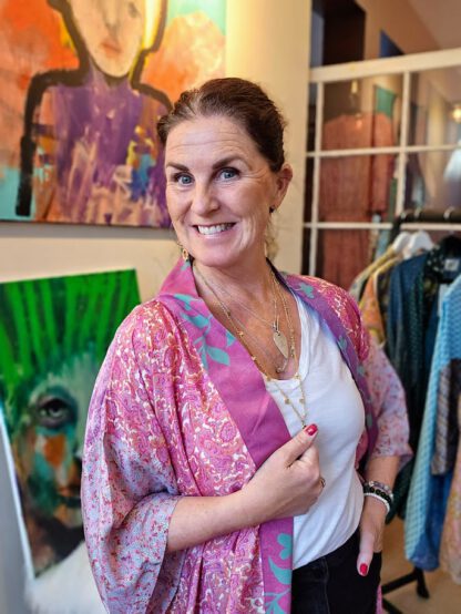 Lotus Short Kimono i silke fra Sissel Edelbo | 87