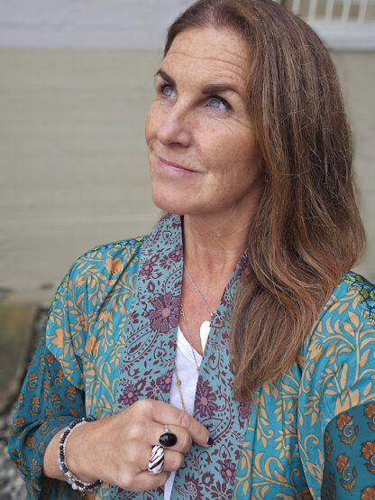 Lotus Short Kimono i silke fra Sissel Edelbo | 94