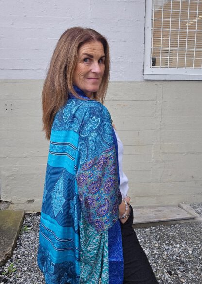 Lotus Short Kimono i silke fra Sissel Edelbo | 95 - Bilde 2
