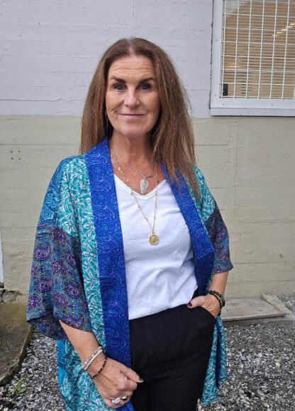 Lotus Short Kimono i silke fra Sissel Edelbo | 95