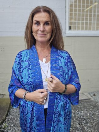 Lotus Short Kimono i silke fra Sissel Edelbo | 96