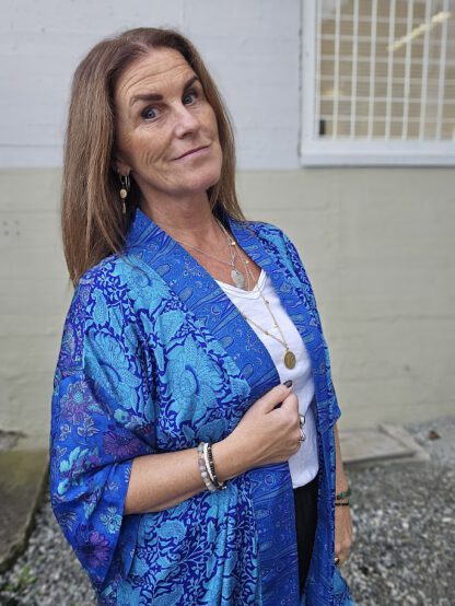Lotus Short Kimono i silke fra Sissel Edelbo | 96 - Bilde 2