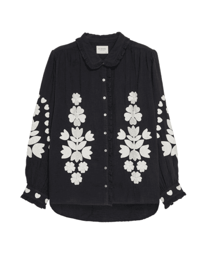Rae Shirt Black, bluse fra Sissel Edelbo i 100% organisk bomull - Bilde 2