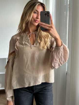 Balla Silk Top, bluse i 100% silke fra Sissel Edelbo | 1