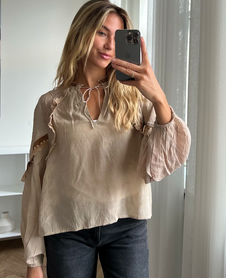 Balla Silk Top, bluse i 100% silke fra Sissel Edelbo | 1