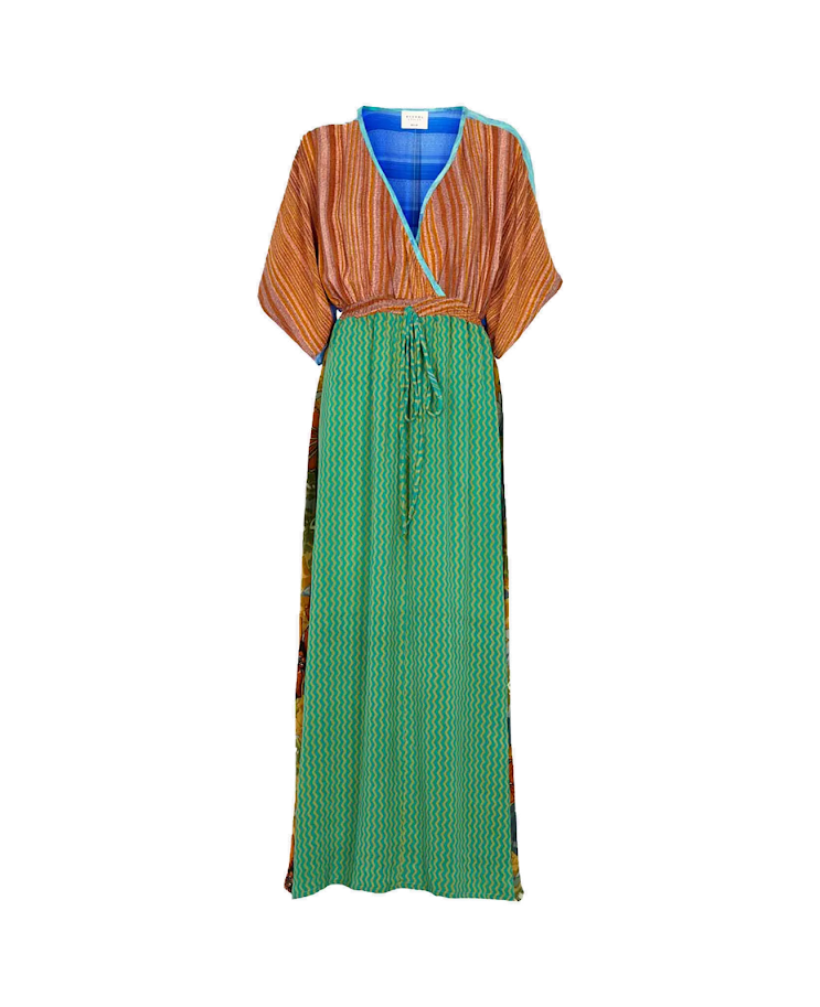 Tithonia T-Dress Mix, lang kjole i 100% silke fra Sissel Edelbo - Bilde 7