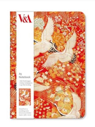 "Kimono Cranes" A5 Luxury Notebook