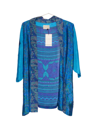 Lotus Short Kimono i silke fra Sissel Edelbo | 106