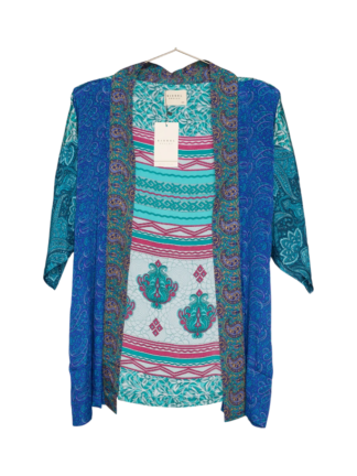 Lotus Short Kimono i silke fra Sissel Edelbo | 107