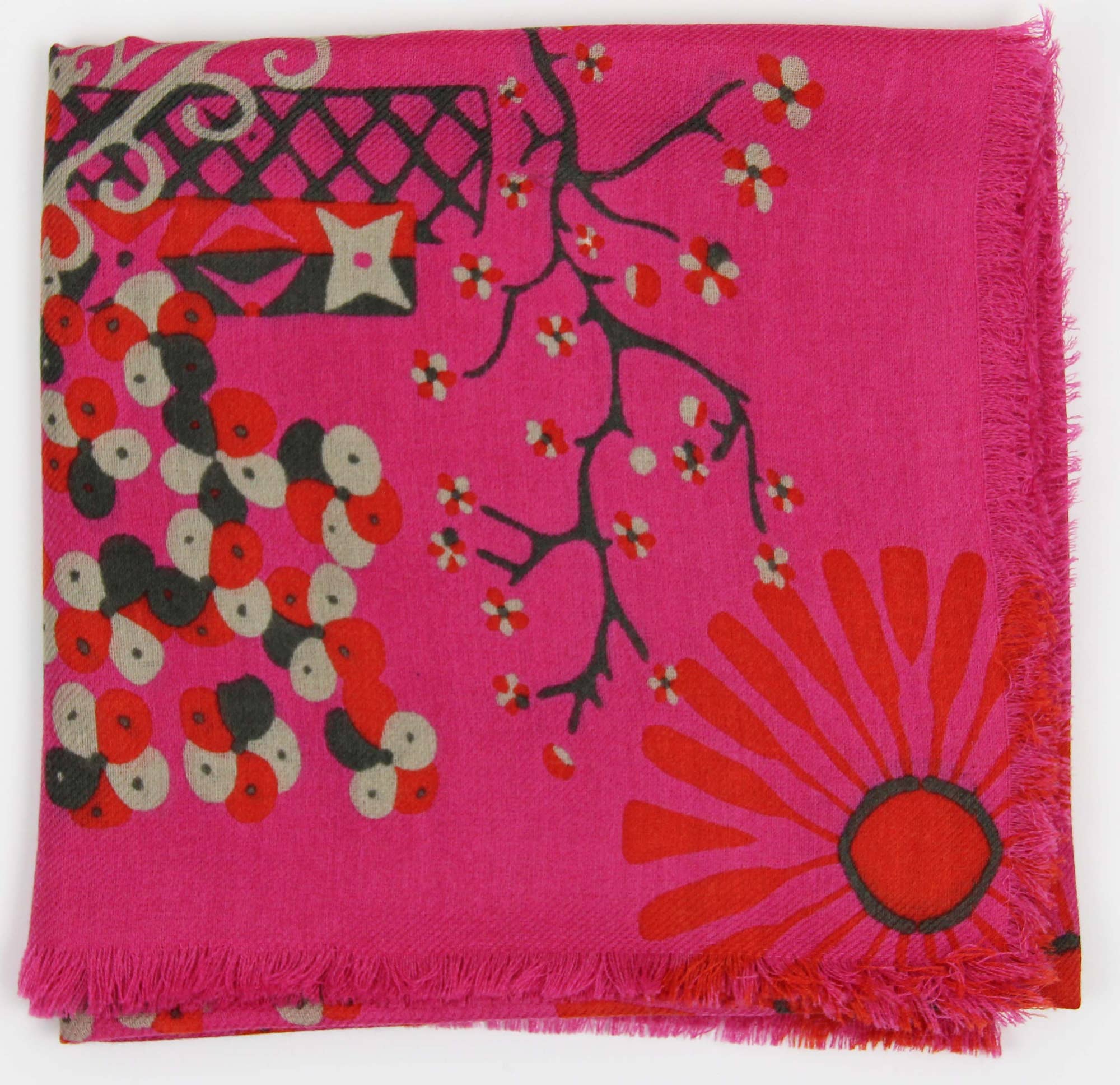Nara Fuchsia | Skjerf i 100% ull - Bilde 2