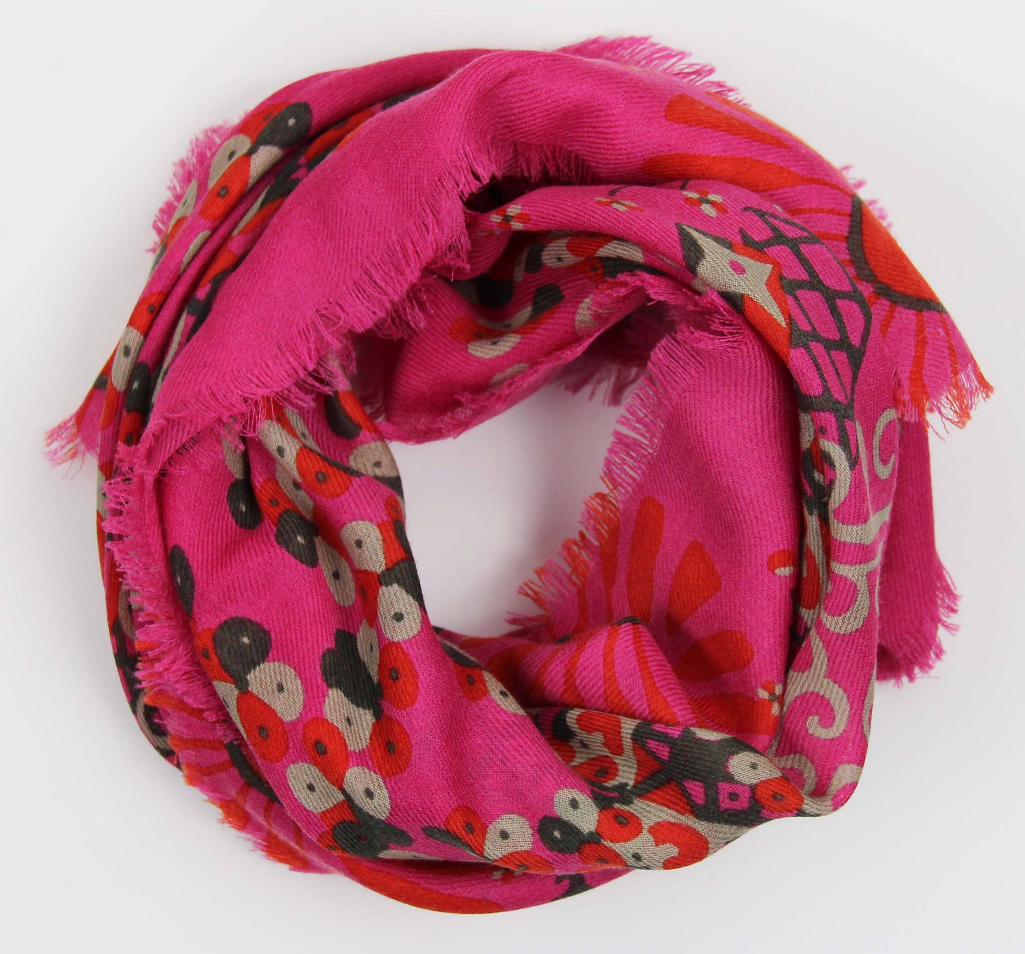 Nara Fuchsia | Skjerf i 100% ull