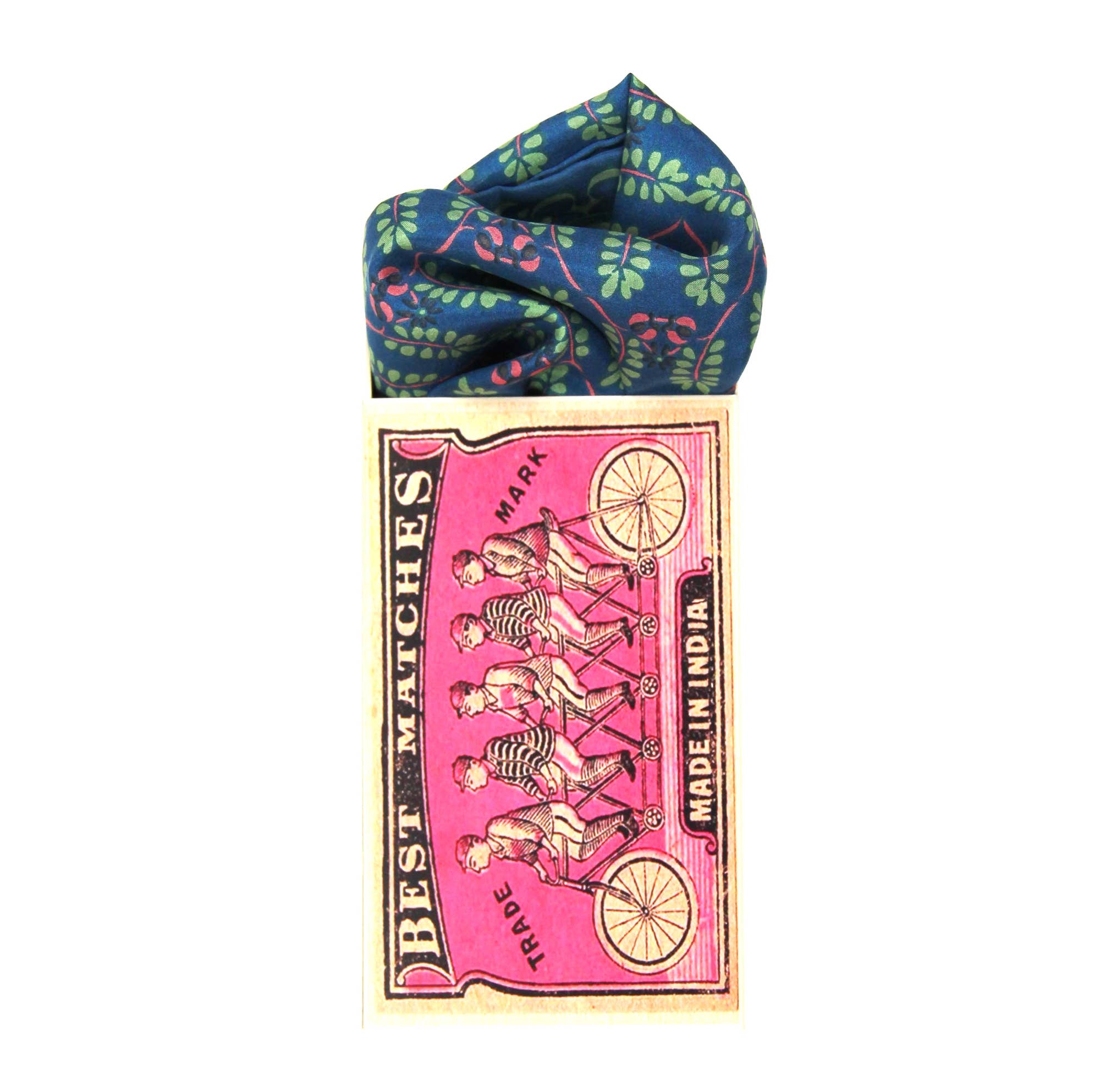 Mini Albertine Blå | Silketørkle